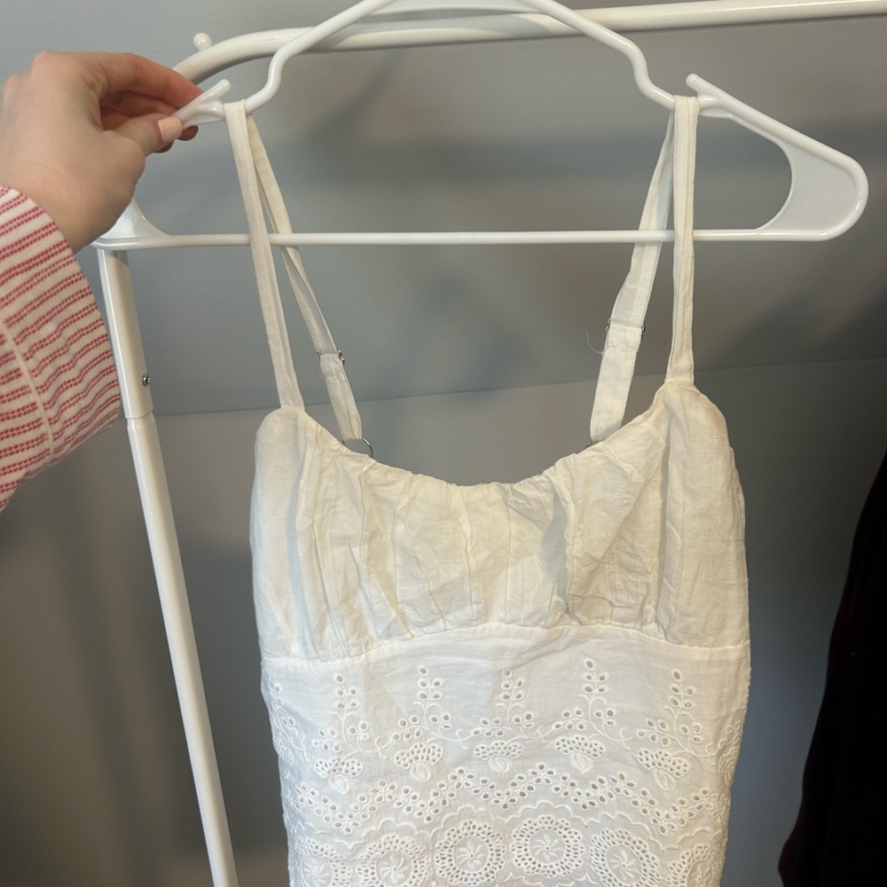 URBAN Romantics White Textured Tank